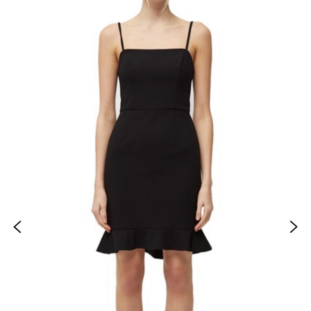 NWT French Connection Whisper Ruffle Hem Dress